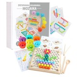 Cumpara ieftin Puzzle mozaic, LearnHow, Lemn, Multicolor