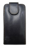 Husa flip neagra pentru LG Optimus Me P350, Cu clapeta, Piele Ecologica
