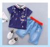 Costum bebelusi cu tricou - Note muzicale (Marime Disponibila: 9-12 luni