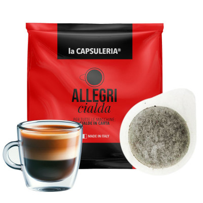 Cafea Allegri, 100 paduri compatibile ESE44, La Capsuleria foto