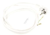 Cablu Alimentare Combina Frigorifica Indesit BAAN14 1600, 482000037737, Stecker Schuko, 3 fire, 1.6m, Alb Compatibil Whirlpool