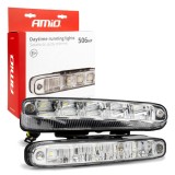 Lumini de zi LED AMiO DRL 506 HP 12/24V, automat inclus, waterproof