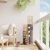 VidaXL Suporturi pentru lum&acirc;nări, 3 buc., gri, răchită 364360