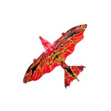Dragon zburator din plastic, rosu, 30cm, M Deco