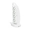 Prelungitor tip turn ELMHURST, 4 x USB porturi, 8 prize curent alternativ, 2500 W, protectie la supratensiune, intrerupator, alb