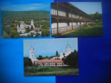 HOPCT LOT 1904 MANASTIREA COCOSU -JUD TULCEA -3 CARTI POSTALE-RSR-CIRCULATE, Circulata, Printata