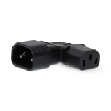 Adaptor alimentare unghi drept IEC-320-C13 la IEC-320-C14 Nedis CEGB11904BK