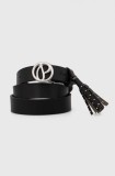 Pepe Jeans curea de piele ATHENAS BELT femei, culoarea negru, PL020851
