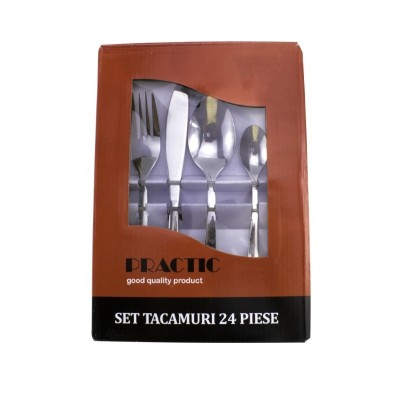 Set tacamuri, Inox, 24 piese foto