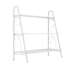 Raft 3 polite din metal alb Veruma 63.5x31.5x72 cm