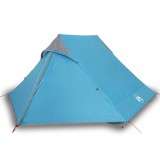 Cumpara ieftin Cort camping pentru 2 persoane, albastru, impermeabil
