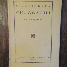 Gh. Asachi: viața și opera sa - E. Lovinescu