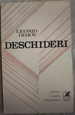 LEONID DIMOV - DESCHIDERI (VERSURI, editia princeps 1972) [DEDICATIE / AUTOGRAF]