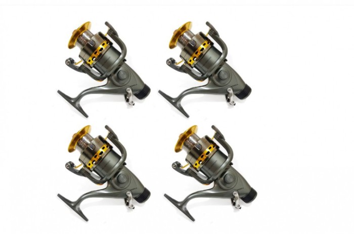 Kit 4 Mulinete Diamant Alb KT6000A, Baitrunner, 9+1 Rulmenti