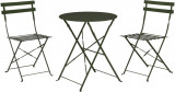 Set mobilier de gradina Bistro, 3 piese, metal, verde, Excellent Houseware