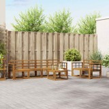 vidaXL Set de canapele de exterior 7 pcs natural Lemn Solid de Acacia 3366052