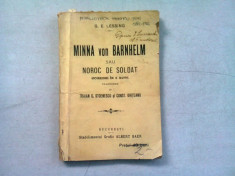 MINNA VON BARNHELM SAU NOROC DE SOLDAT - G.E. LESSING (COMEDIE IN 5 ACTE) foto