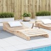VidaXL Șezlong, 205x80x31,5 cm, lemn masiv de pin 832584