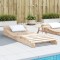 vidaXL Șezlong, 205x80x31,5 cm, lemn masiv de pin 832584
