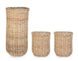 Cumpara ieftin Set 3 cosuri ratan natur Jefri (2x) 45x50 cm, 60x110 cm