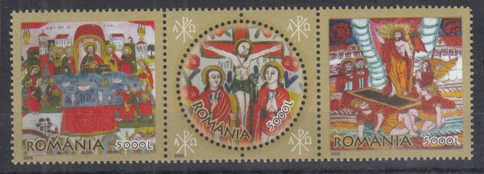 ROMANIA 2005 LP 1679 SFINTELE PASTI SERIE MNH
