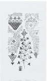 &rdquo;Plante II&rdquo;, Ștefan C&acirc;lția, serigrafie, semnat olograf, mapă originală 39,5x21cm