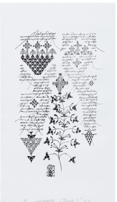 &amp;rdquo;Plante II&amp;rdquo;, Ștefan C&amp;acirc;lția, serigrafie, semnat olograf, mapă originală 39,5x21cm foto