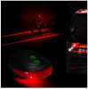 Stop 5 led pentru bicicleta si 2 lasere traseu, culoare rosie, laser rosu