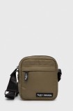 Pepe Jeans borseta culoarea verde
