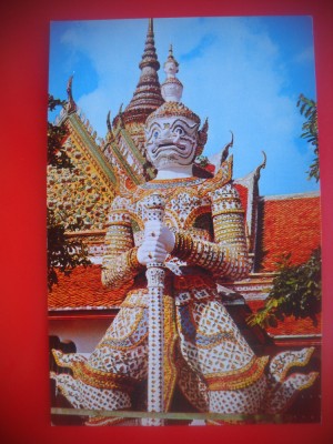 HOPCT 5035 GARDIAN LA TEMPLUL DAWN BANGKOK -THAILANDA-ASIA-NECIRCULATA foto
