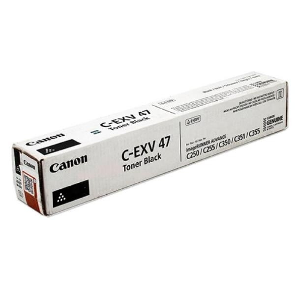 Cartus Original Canon C-EXV47BK Black 19K C250i C255if C350i C350P C351iF C355if