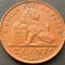 Moneda istorica 2 CENTIMES - BELGIA, anul 1919 *cod 2515 - DES BELGES= excelenta