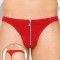 Chiloti Tanga Cu Fermoar, Rosu, XL