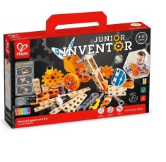 Set constructie educativ Hape Junior Inventor Deluxe 57 piese