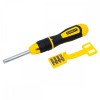 Surubelnita Tubulara Multibit Stanley + 10 Varfuri, Cap Magnetic, Prindere 1/4&quot;, Mecanism 3 Pozitii, Prelungitor