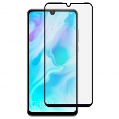 Folie Sticla Full Cover Premium pentru Huawei P30 Lite, 5D, Full Glue, Negru foto