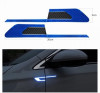 Set 2 stickere reflectorizante BUMERANG cu insertie Carbon 5D, culoare Albastra, AVEX