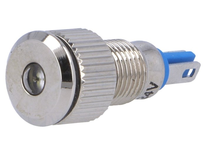 Lampă de control LED plată albă 24VDC