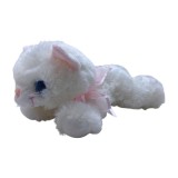 Jucarie Pisica alba de plus cu ochi mari