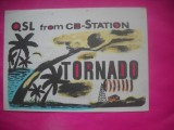 HOPCT 15184 TORNADO -GERMANIA --CARTE POSTALA RADIO AMATOR / RADIOAMATORI -CIRCULATA