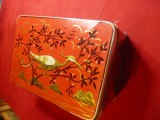 Cutie tabla cu desene email - Pasare- Starc marca AGATEX Romania,dim.=18x12x8cm