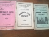 3 BROSURI: CERCUL CULTURAL RELIGIOS "MAICA PRECISTA" PLOESTI- INDEMNURI SI SFATURI CRESTINESTI 1933/1934
