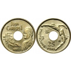 Spania 1991 - 25 pesetas, circulata