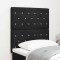 Tăblie LED cu lumini cu bandă LED Argyle Negru 80 cm Catifea
