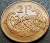Moneda 2 Pence - IRLANDA, anul 1980 *cod 1403 A - MODEL MARE, Europa