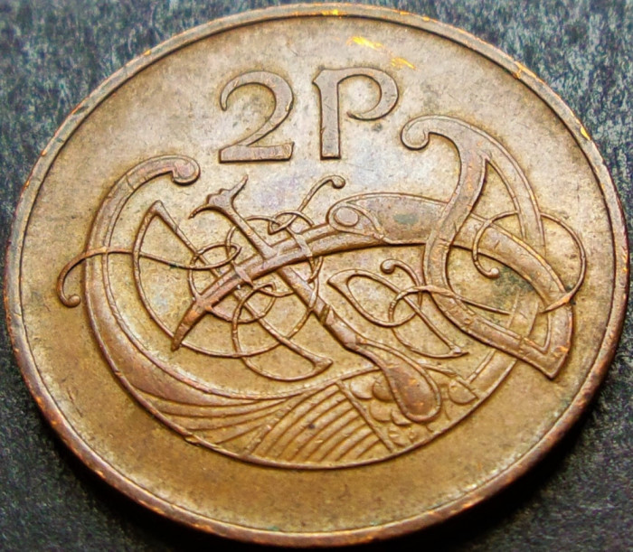 Moneda 2 Pence - IRLANDA, anul 1980 *cod 1403 A - MODEL MARE