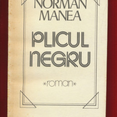 Norman Manea "Plicul negru" Editura Cartea Romaneasca 1986