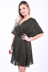 Rochie Object Hollie 3/4 Black Gold Foil