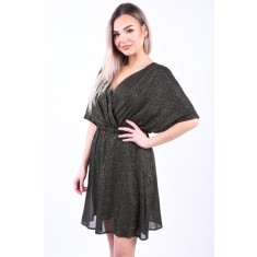 Rochie Object Hollie 3/4 Black Gold Foil