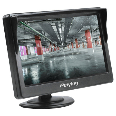 Monitor auto Peiying, 5 W, 5 inch, 480 x 272 px, RGB, ABS foto